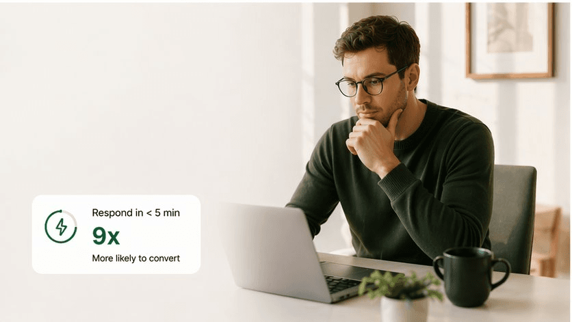 Pinova - We Analysed 10,000 Real Estate Leads. Here's What Response Time Does to Conversion.