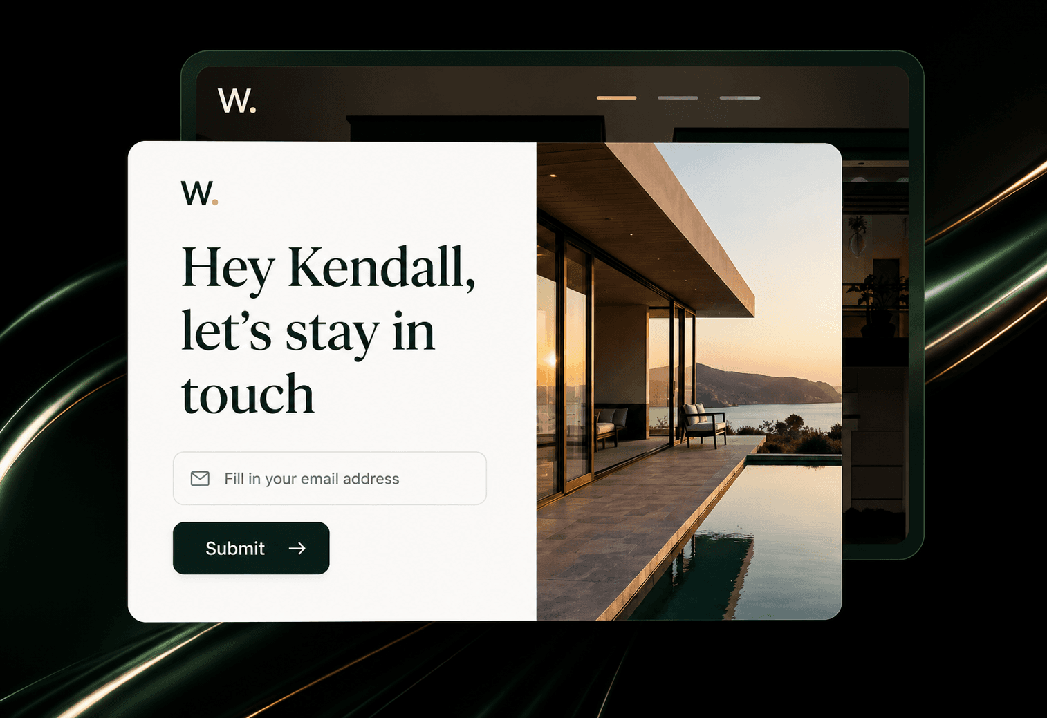 Your site earns you appointments while you're at the closing table