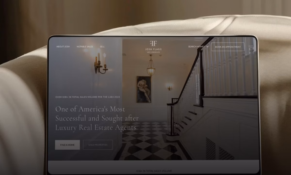 Pinova Real Estate Website Platform: High-converting agent website with property search and lead capture capabilities