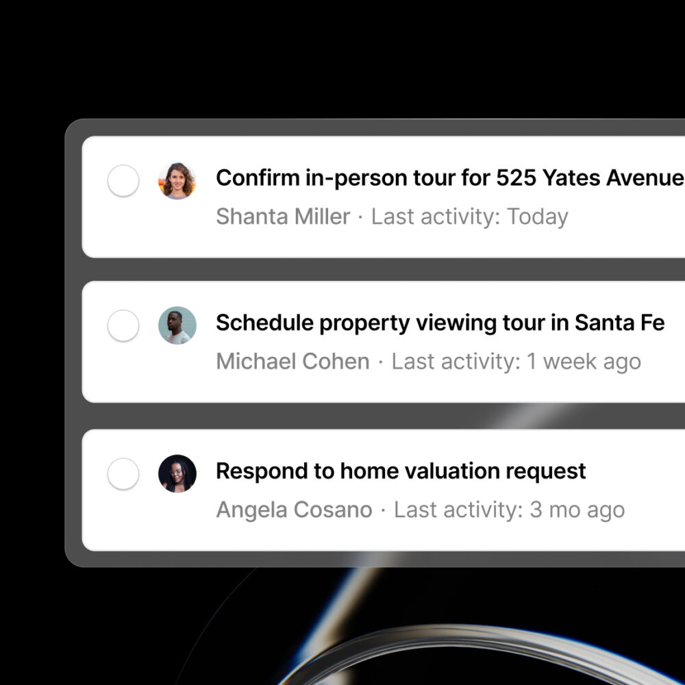 Pinova CRM Dashboard: Visual pipeline and smart list management for real estate deals
