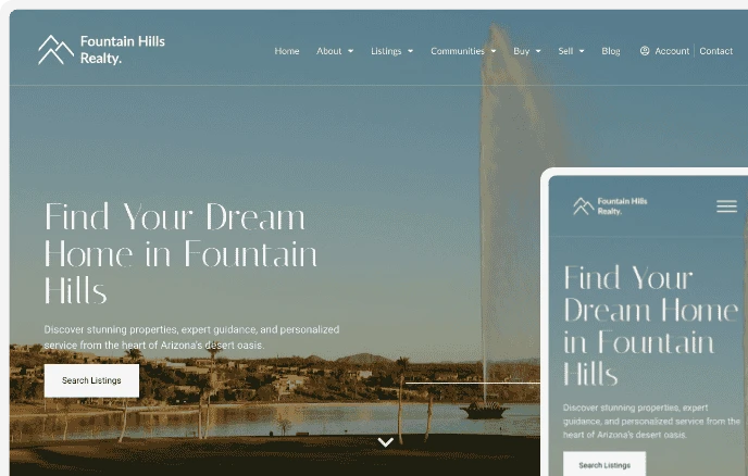 Pinova real estate website platform: Stunning modern home exterior