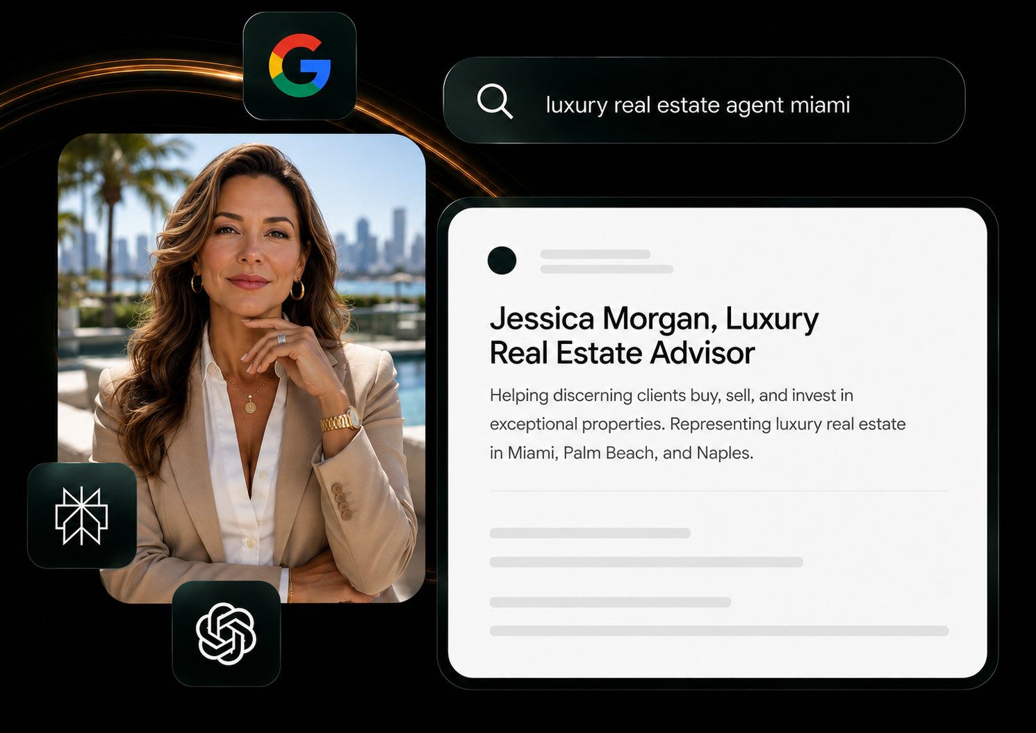 Pinova SEO and local search optimization dashboard for real estate agents